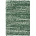 thumbnail image 1 of SAFAVIEH Hudson Jaden Striped Shag Area Rug, Green/Ivory, 6' x 9', 1 of 11