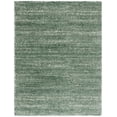 thumbnail image 1 of SAFAVIEH Hudson Jaden Striped Shag Area Rug, Green/Ivory, 9' x 12', 1 of 11