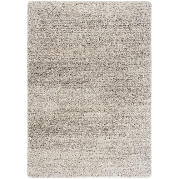 SAFAVIEH Hudson Jaden Striped Shag Area Rug, Ivory/Grey, 3' x 5'