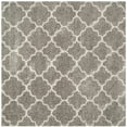 thumbnail image 1 of SAFAVIEH Hudson Jaye Geometric Shag Area Rug, Grey/Ivory, 7' x 7' Square, 1 of 10