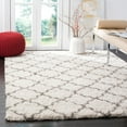 thumbnail image 1 of SAFAVIEH Hudson Jaye Geometric Shag Area Rug, Ivory/Grey, 8' x 8' Square, 1 of 12