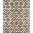 thumbnail image 1 of SAFAVIEH Hudson Louise Geometric Shag Area Rug, Grey/Ivory, 4' x 6', 1 of 11