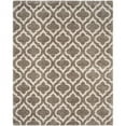 thumbnail image 1 of SAFAVIEH Hudson Louise Geometric Shag Area Rug, Grey/Ivory, 5'1" x 7'6", 1 of 11