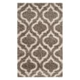 thumbnail image 1 of SAFAVIEH Hudson Louise Geometric Shag Area Rug, Grey/Ivory, 7' x 7' Round, 1 of 11