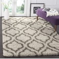 thumbnail image 1 of SAFAVIEH Hudson Louise Geometric Shag Area Rug, Ivory/Grey, 8' x 10', 1 of 11