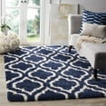 thumbnail image 1 of SAFAVIEH Hudson Louise Geometric Shag Area Rug, Navy/Ivory, 5'1" x 7'6", 1 of 3