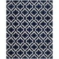 thumbnail image 1 of SAFAVIEH Hudson Louise Geometric Shag Area Rug, Navy/Ivory, 7' x 7' Square, 1 of 10