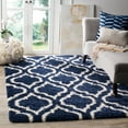 thumbnail image 1 of SAFAVIEH Hudson Louise Geometric Shag Area Rug, Navy/Ivory, 9' x 12', 1 of 7