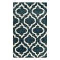 thumbnail image 1 of SAFAVIEH Hudson Louise Geometric Shag Runner Rug, Slate Blue/Ivory, 2'3" x 8', 1 of 11