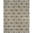 thumbnail image 1 of SAFAVIEH Hudson Louise Plush Geometric Shag Area Rug, Grey/Ivory, 10' x 14', 1 of 6