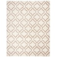 thumbnail image 1 of SAFAVIEH Hudson Louise Plush Geometric Shag Area Rug, Ivory/Beige, 10' x 14', 1 of 6
