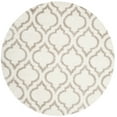 thumbnail image 1 of SAFAVIEH Hudson Louise Plush Geometric Shag Area Rug, Ivory/Beige, 3' x 3' Round, 1 of 6