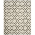 thumbnail image 1 of SAFAVIEH Hudson Louise Plush Geometric Shag Area Rug, Ivory/Grey, 10' x 14', 1 of 6