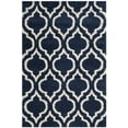 thumbnail image 1 of SAFAVIEH Hudson Louise Plush Geometric Shag Area Rug, Navy/Ivory, 2'3" x 3'9", 1 of 5