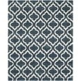 thumbnail image 1 of SAFAVIEH Hudson Louise Plush Geometric Shag Area Rug, Slate Blue/Ivory, 10' x 14', 1 of 5