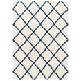 thumbnail image 1 of SAFAVIEH Hudson Jackson Trellis Shag Area Rug, Ivory/Navy, 4' x 6', 1 of 11