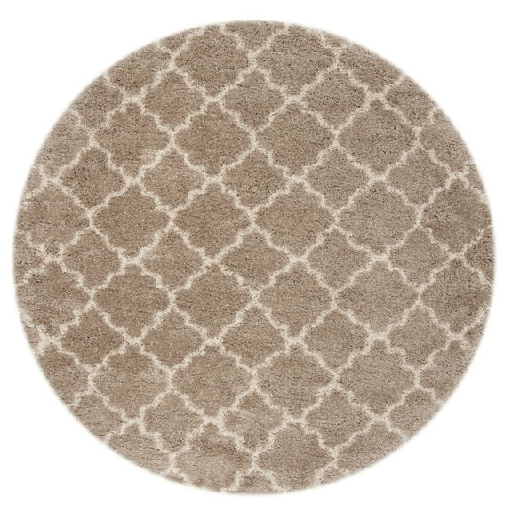 SAFAVIEH Hudson Shag Collection SGH282S Beige / Ivory Rug