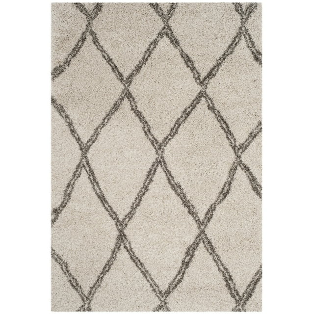 SAFAVIEH Hudson Shag Collection SGH329A Ivory / Grey Rug