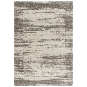 SAFAVIEH Hudson Shag Jace Abstract Area Rug, Ivory/Grey, 5'3" x 7'6"