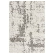 SAFAVIEH Hudson Shag Jacinth Abstract Area Rug, Ivory/Grey, 8' x 10'