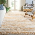 thumbnail image 1 of SAFAVIEH Hudson Jack Abstract Shag Area Rug, Ivory/Gold, 9' x 12', 1 of 11