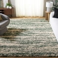 thumbnail image 1 of SAFAVIEH Hudson Jack Abstract Shag Area Rug, Ivory/Green, 10' x 14', 1 of 11