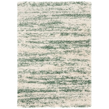SAFAVIEH Hudson Shag Jack Abstract Area Rug, Ivory/Green, 2' x 3'