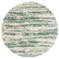 thumbnail image 1 of SAFAVIEH Hudson Jack Abstract Shag Area Rug, Ivory/Green, 5' x 5' Round, 1 of 11