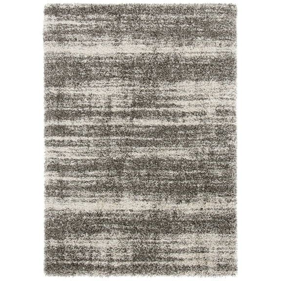 SAFAVIEH Hudson Shag Jackalyn Abstract Area Rug, Ivory/Grey, 4' x 6'