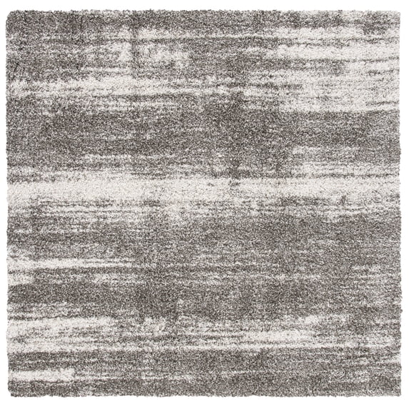 SAFAVIEH Hudson Shag Jackalyn Abstract Area Rug, Ivory/Grey, 7' x 7' Square