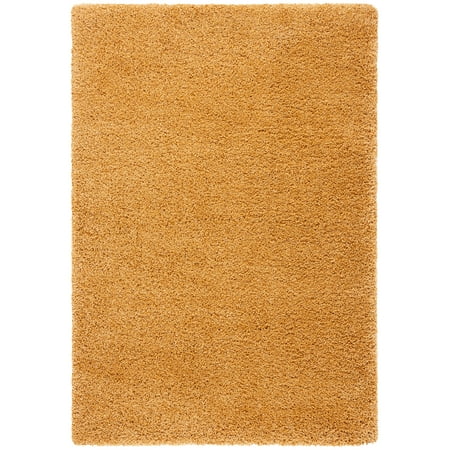 SAFAVIEH Hudson Shag Jackie Solid Area Rug, Gold, 3' x 5'