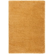 SAFAVIEH Hudson Shag Jackie Solid Area Rug, Gold, 5'3" x 7'6"