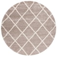 thumbnail image 1 of SAFAVIEH Hudson Shag Jackson Trellis Area Rug, Beige/Ivory, 7' x 7' Round, 1 of 8