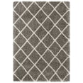 thumbnail image 1 of SAFAVIEH Hudson Shag Jackson Trellis Area Rug, Grey/Ivory, 5'3" x 7'6", 1 of 8