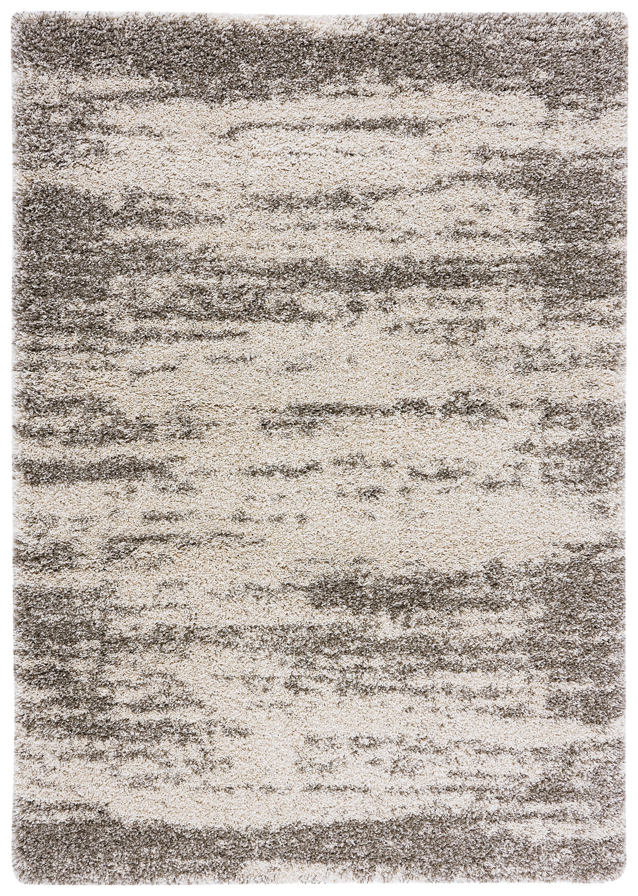 SAFAVIEH Hudson Shag Jackson Trellis Area Rug, Grey/Ivory, 7' x 7' Round