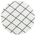 thumbnail image 1 of SAFAVIEH Hudson Shag Jackson Trellis Area Rug, Ivory/Slate Blue, 7' x 7' Round, 1 of 8