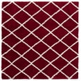 thumbnail image 1 of SAFAVIEH Hudson Shag Jackson Trellis Area Rug, Red/Ivory, 7' x 7' Square, 1 of 8
