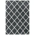 thumbnail image 1 of SAFAVIEH Hudson Shag Jackson Trellis Runner Rug, Dark Grey/Ivory, 2'3" x 8', 1 of 8