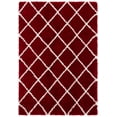 thumbnail image 1 of SAFAVIEH Hudson Shag Jackson Trellis Runner Rug, Red/Ivory, 2'3" x 8', 1 of 7