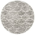 thumbnail image 1 of SAFAVIEH Hudson Shag Jacob Geometric Area Rug, Grey/Ivory, 7' x 7' Round, 1 of 9