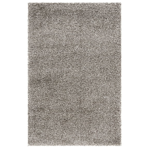 SAFAVIEH Hudson Shag Jacques Solid Area Rug, Grey, 4' x 6'