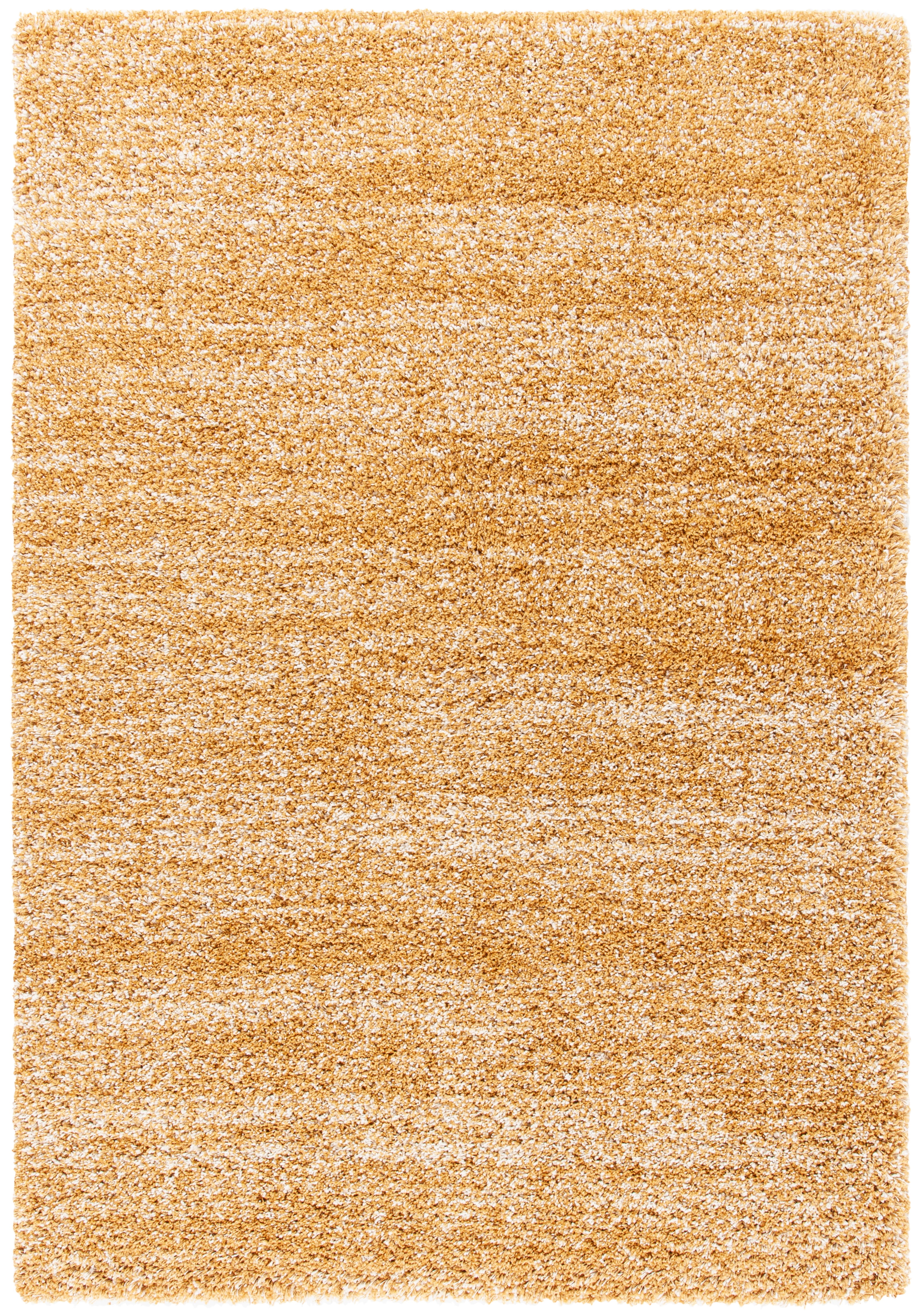 SAFAVIEH Hudson Shag Jaden Striped Area Rug, Gold/Ivory, 8' x 10'