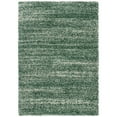 thumbnail image 1 of SAFAVIEH Hudson Shag Jaden Striped Area Rug, Green/Ivory, 5'3" x 7'6", 1 of 3