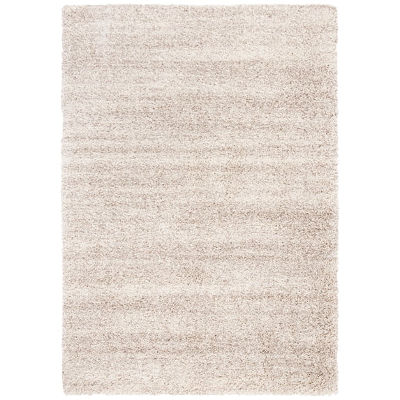 SAFAVIEH Hudson Shag Jaden Striped Area Rug, Ivory/Beige, 10' x 14'