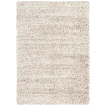 SAFAVIEH Hudson Shag Jaden Striped Area Rug, Ivory/Beige, 3' x 5'