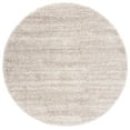 thumbnail image 1 of SAFAVIEH Hudson Shag Jaden Striped Area Rug, Ivory/Beige, 4' x 4' Round, 1 of 8