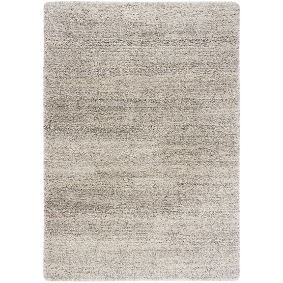 SAFAVIEH Hudson Shag Jaden Striped Area Rug, Ivory/Grey, 10' x 14'