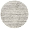 thumbnail image 1 of SAFAVIEH Hudson Shag Jaden Striped Area Rug, Ivory/Grey, 4' x 4' Round, 1 of 8