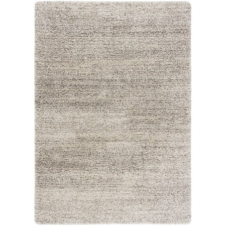 SAFAVIEH Hudson Shag Jaden Striped Area Rug, Ivory/Grey, 8' x 10'