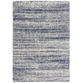 thumbnail image 1 of SAFAVIEH Hudson Shag Jaden Striped Area Rug, Ivory/Navy, 4' x 6', 1 of 9
